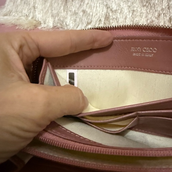 Authentic Jimmy Choo Mauve Wallet with Silver Star Accents - Picture 5 of 10